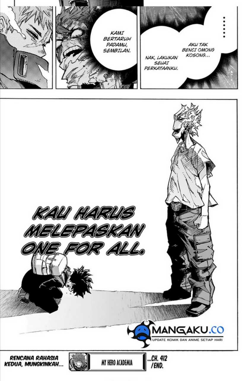 Boku no Hero Academia Chapter 412 Gambar 15