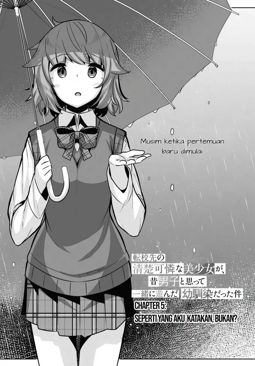 Baca Tenkou-saki no Seiso Karen na Bishoujo ga, Mukashi Danshi to Omotte Issho ni Asonda Osananajimi datta Ken Chapter 05 Gambar 2