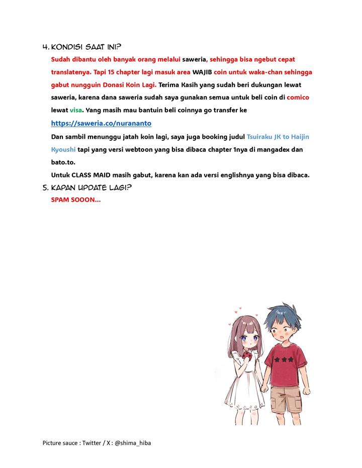 Waka-chan Is Flirty Again Chapter 128 Gambar 39