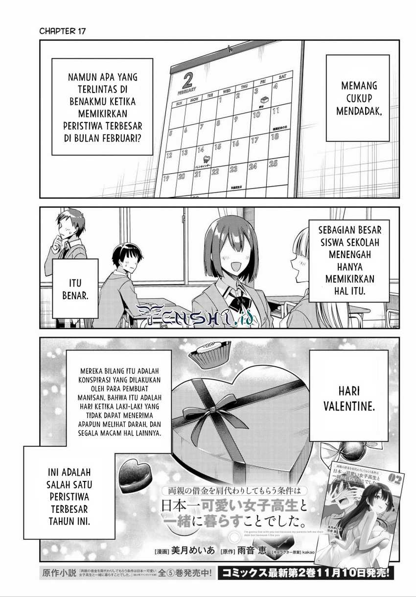 Baca  Ryoushin no Shakkin wo Katagawari Shite Morau Jouken wa Nihon’ichi Kawaii Joshikousei to Issho ni Kurasu Koto Deshita Chapter 17 Gambar 2
