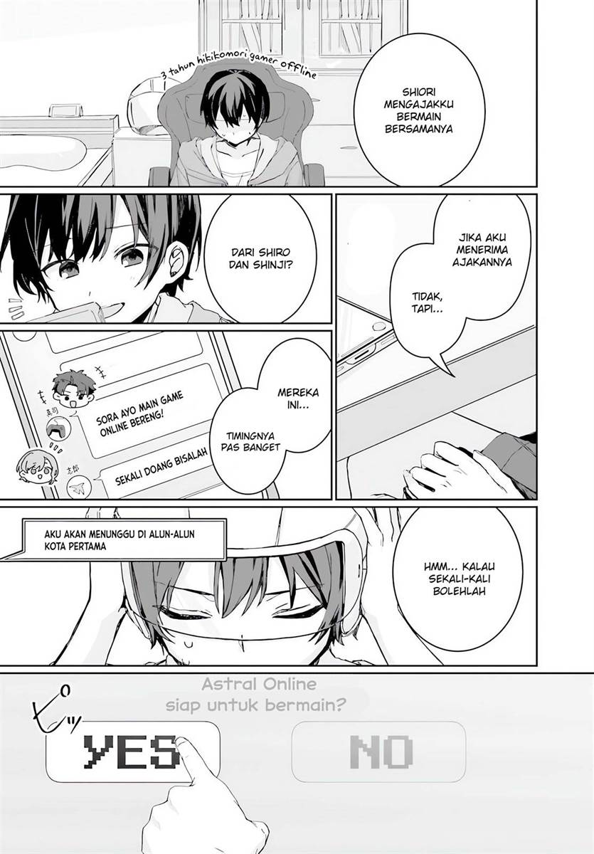 Astral Online – Maou no Noroi de Saikyou Bishoujo ni natta Ore, Saijaku Shoku da ga Cheat Skill de Chou Seichou shite Musou suru Chapter 01 Gambar 7