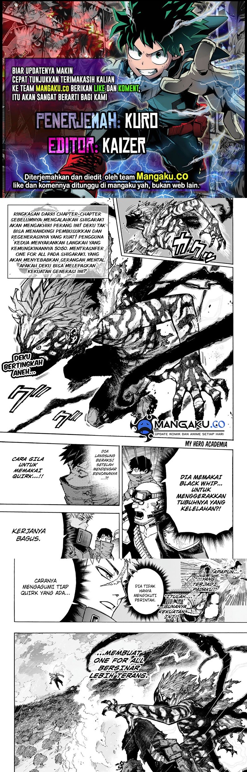 Baca Komik Boku no Hero Academia Chapter 414 Gambar 1