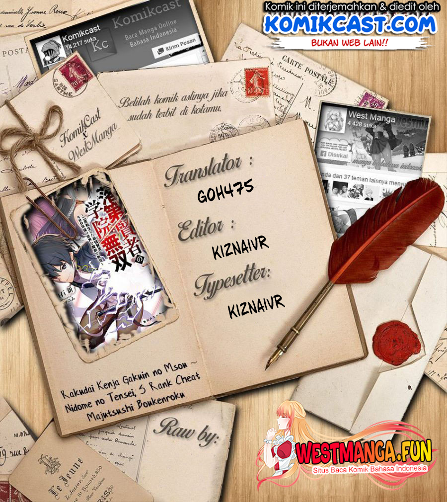 Baca Komik Rakudai Kenja Gakuin no Msou ~ Nidome no Tensei, S Rank Cheat Majutsushi Boukenroku Chapter 17.2 Gambar 1