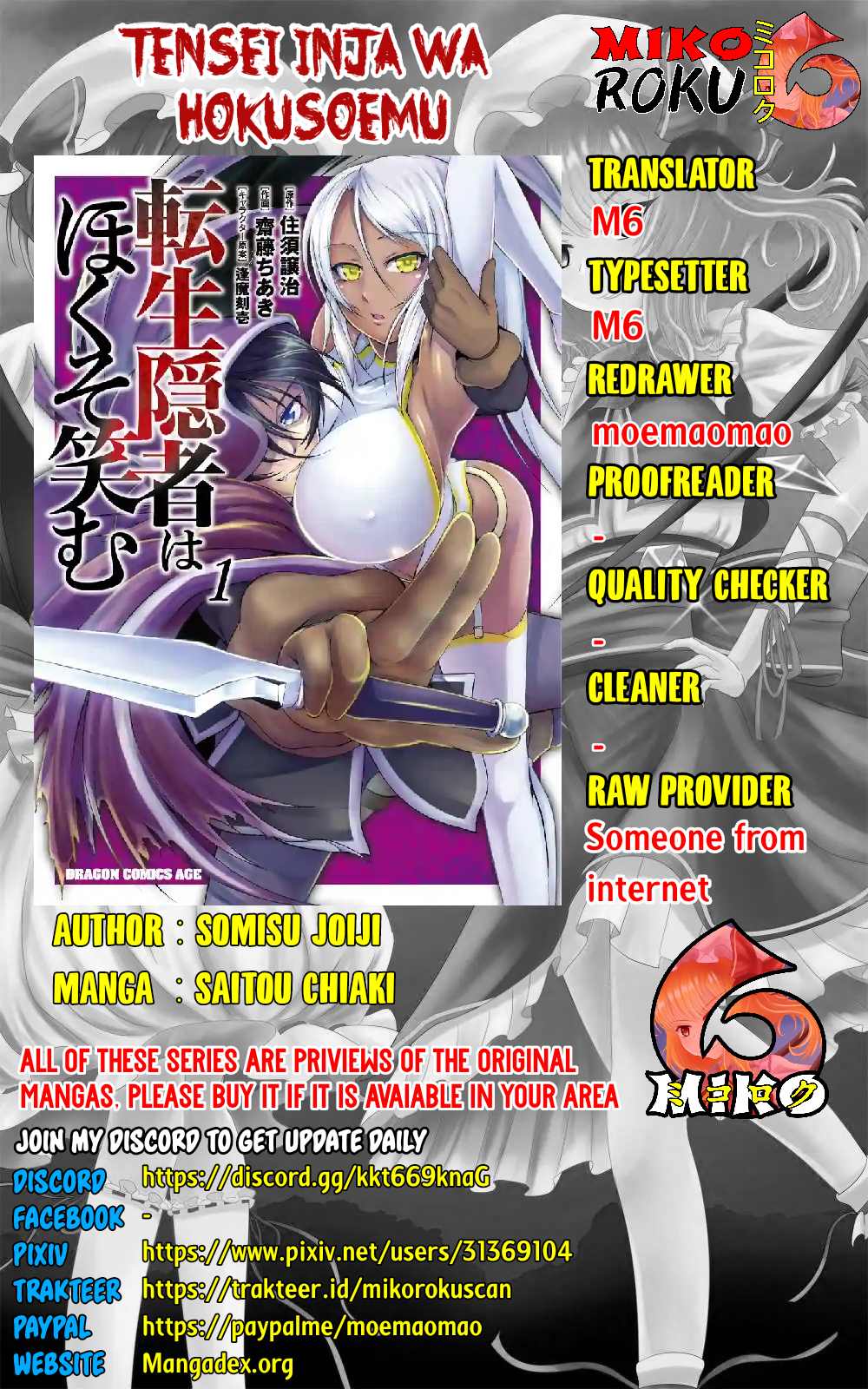 Baca Komik Tensei Inja wa Hokusoemu Chapter 09 Gambar 1