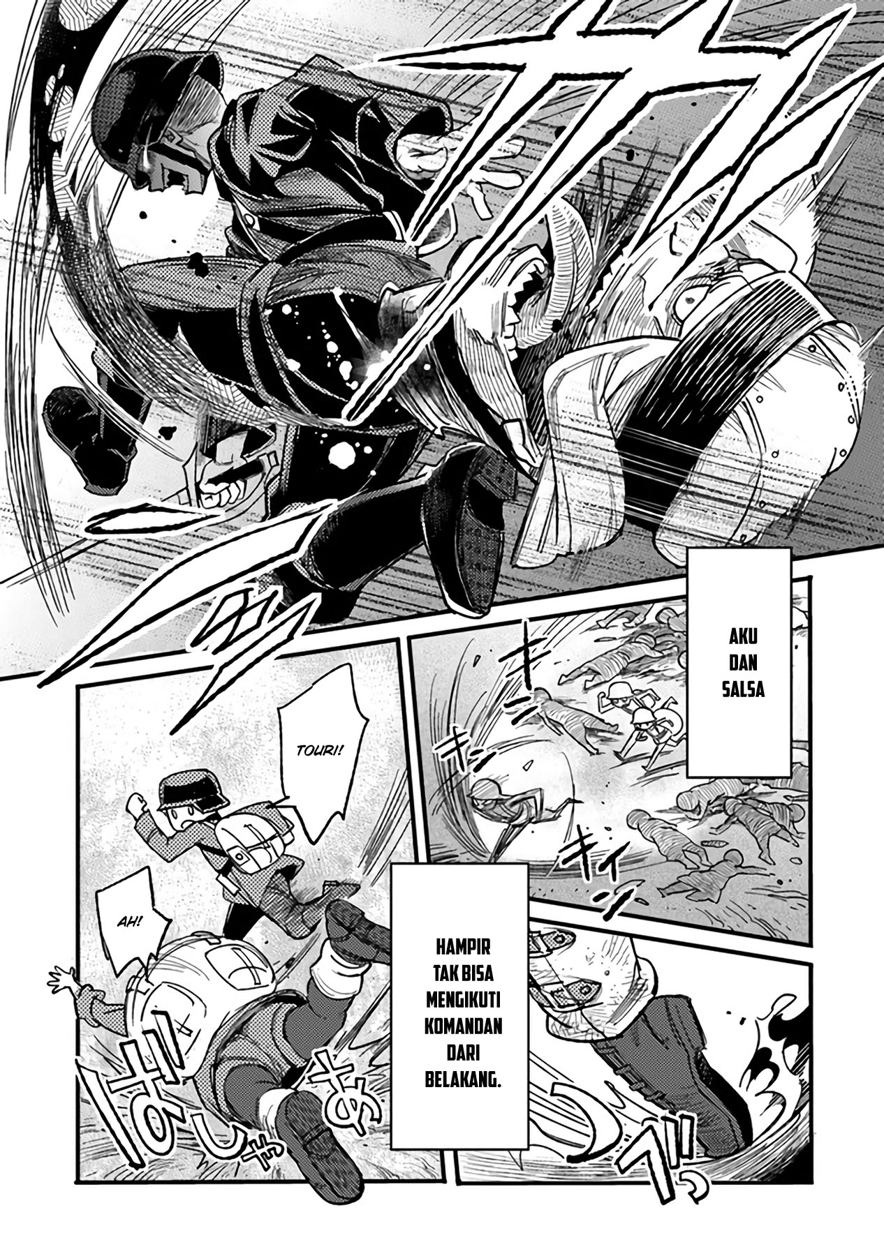 Baca  TS Eiseihei-san no Senjou Nikki Chapter 03.3 Gambar 2