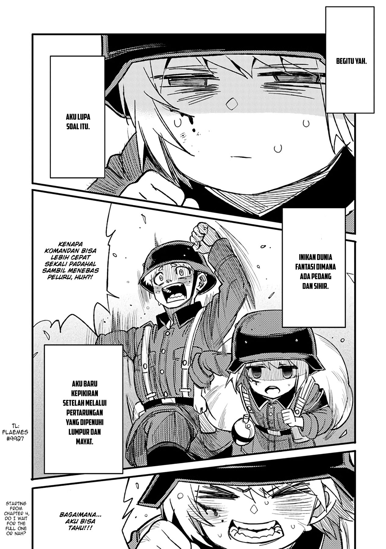 TS Eiseihei-san no Senjou Nikki Chapter 03.2 Gambar 15