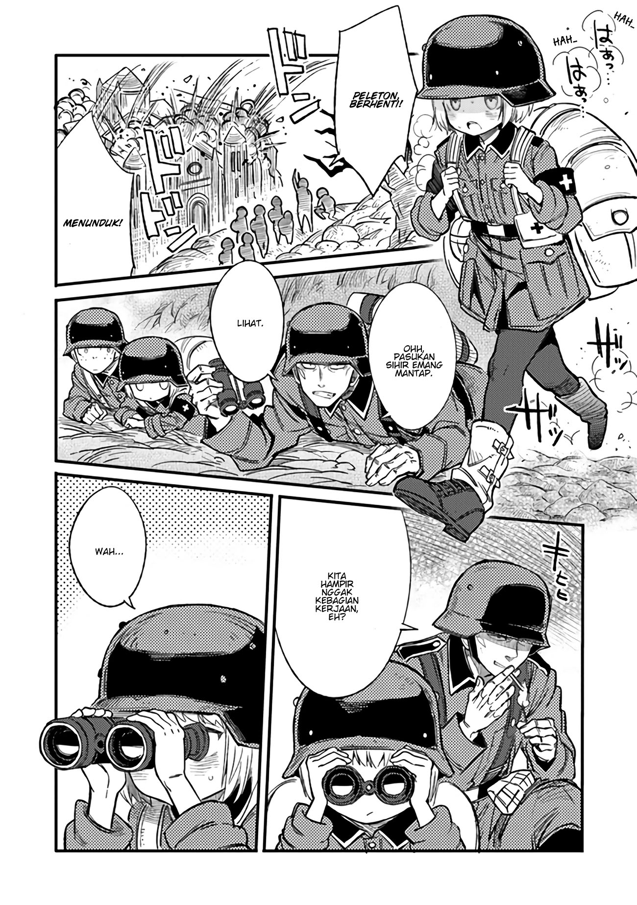 TS Eiseihei-san no Senjou Nikki Chapter 02.1 Gambar 5