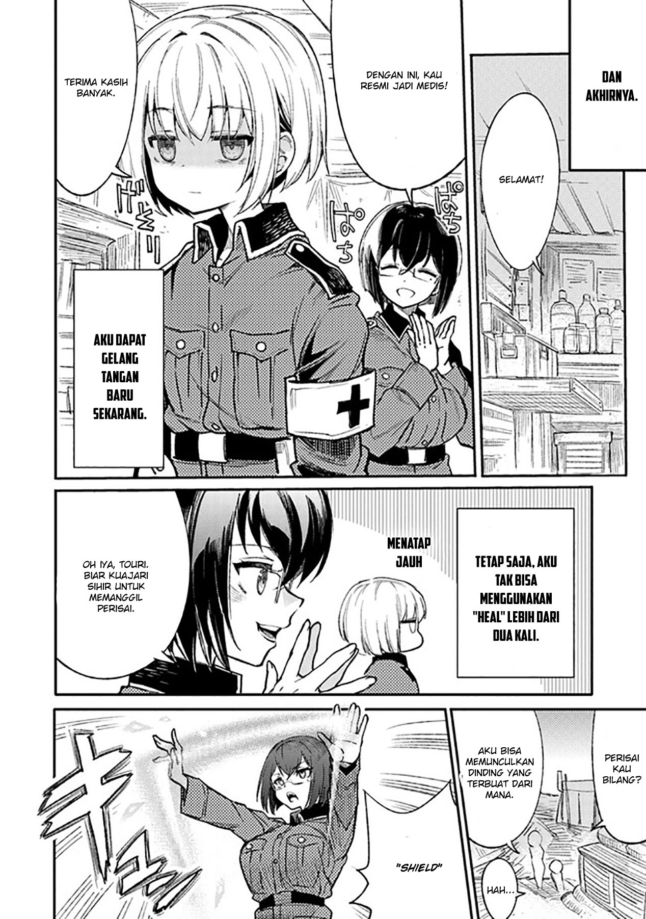 TS Eiseihei-san no Senjou Nikki Chapter 01 Gambar 28