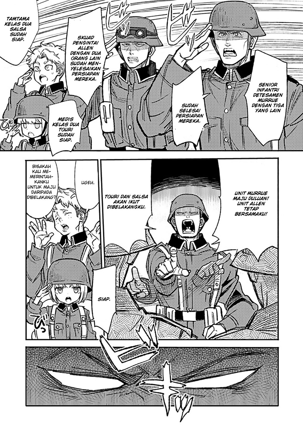 TS Eiseihei-san no Senjou Nikki Chapter 01 Gambar 33