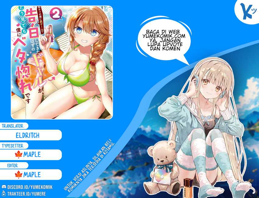 Baca Komik Inkya no Boku ni Batsu Game ni Kokuhaku Shitekita Hazu no Gyaru ga, Doumitemo Boku ni Betahore Desu Chapter 09 Gambar 1