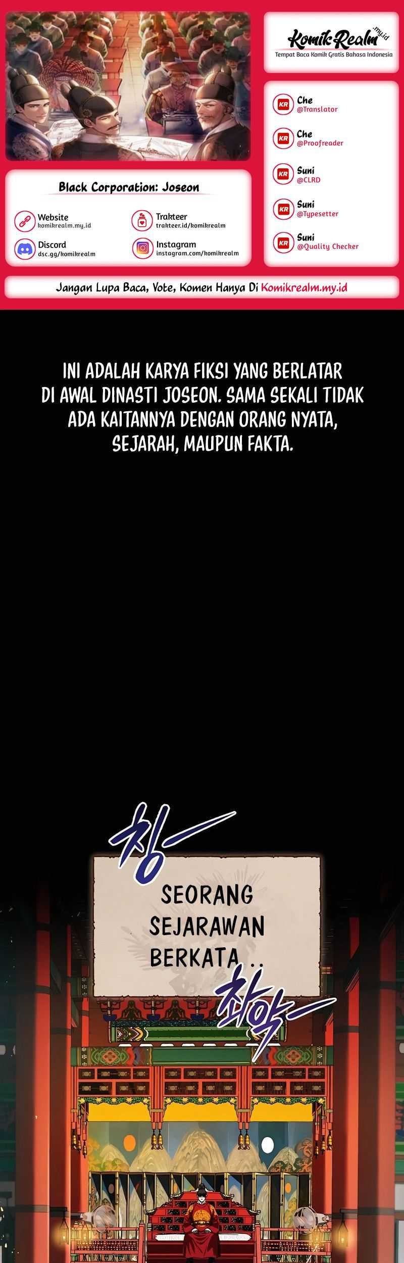 Baca Komik Black Corporation: Joseon Chapter 01 Gambar 1