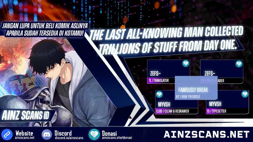 Baca Komik The Last All-Knowing Man Collected Trillions of Stuff from Day One Chapter 01 Gambar 1