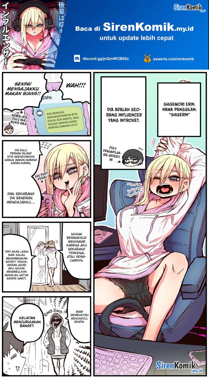 Baca Kouhai wa Inkya Agari no Infuruensaa Chapter 02 Gambar 2