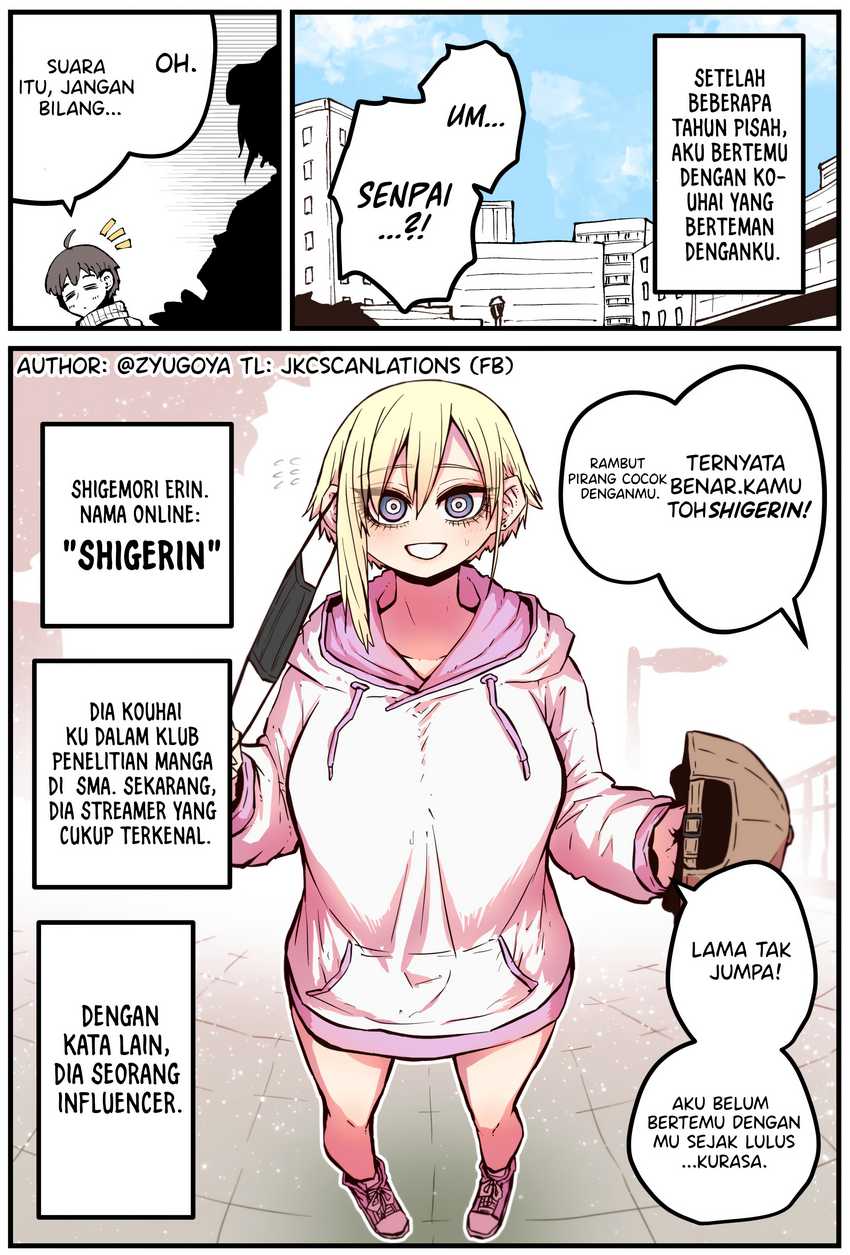Baca Komik Kouhai wa Inkya Agari no Infuruensaa Chapter 01 Gambar 1