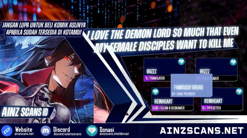 Baca Komik I Love the Demon Lord So Much That Even My Female Disciples Want to Kill Me Chapter 02 Gambar 1