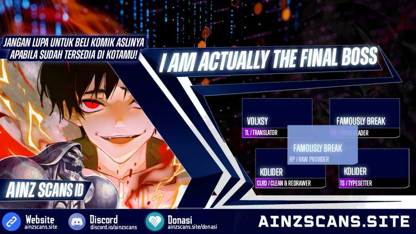 Baca Komik I’m Actually The Final Boss Chapter 02 Gambar 1
