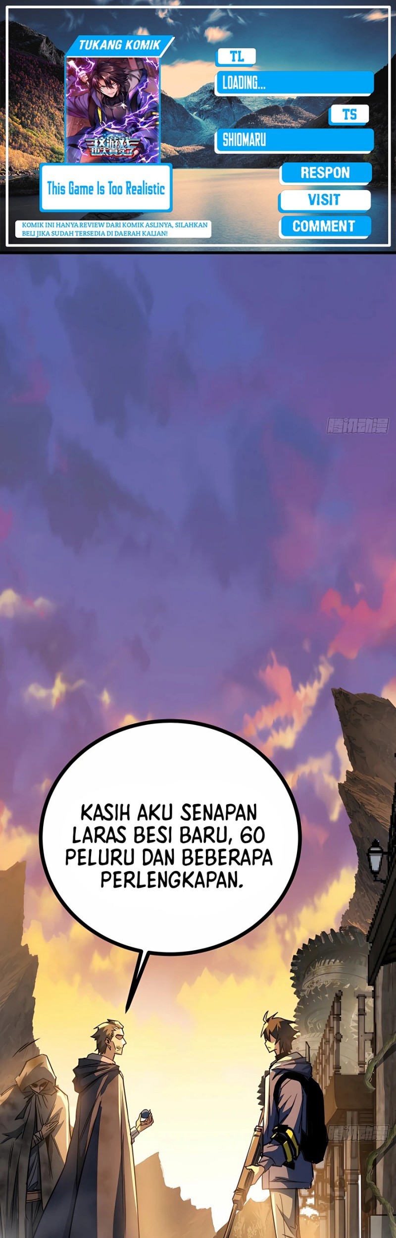 Baca Komik This Game Is Too Realistic Chapter 14 Gambar 1
