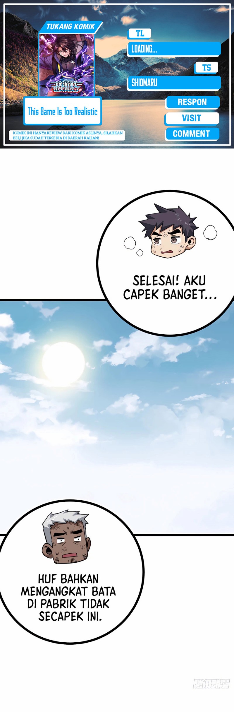 Baca Komik This Game Is Too Realistic Chapter 12 Gambar 1