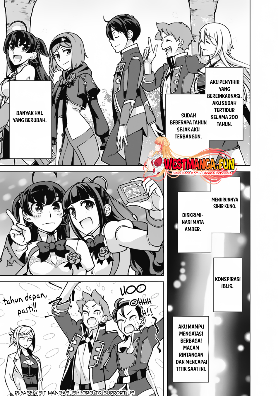 Rettou Me no Tensei Majutsushi Shiitage Rareta Moto Yuusha wa Mirai no Sekai o Yoyuu de Ikinuku Chapter 114 Gambar 18