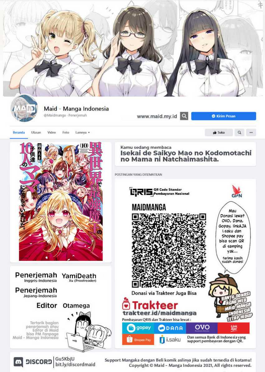Baca Isekai de Saikyo Mao no Kodomotachi no Mama ni Natchaimashita. Chapter 40 Gambar 2