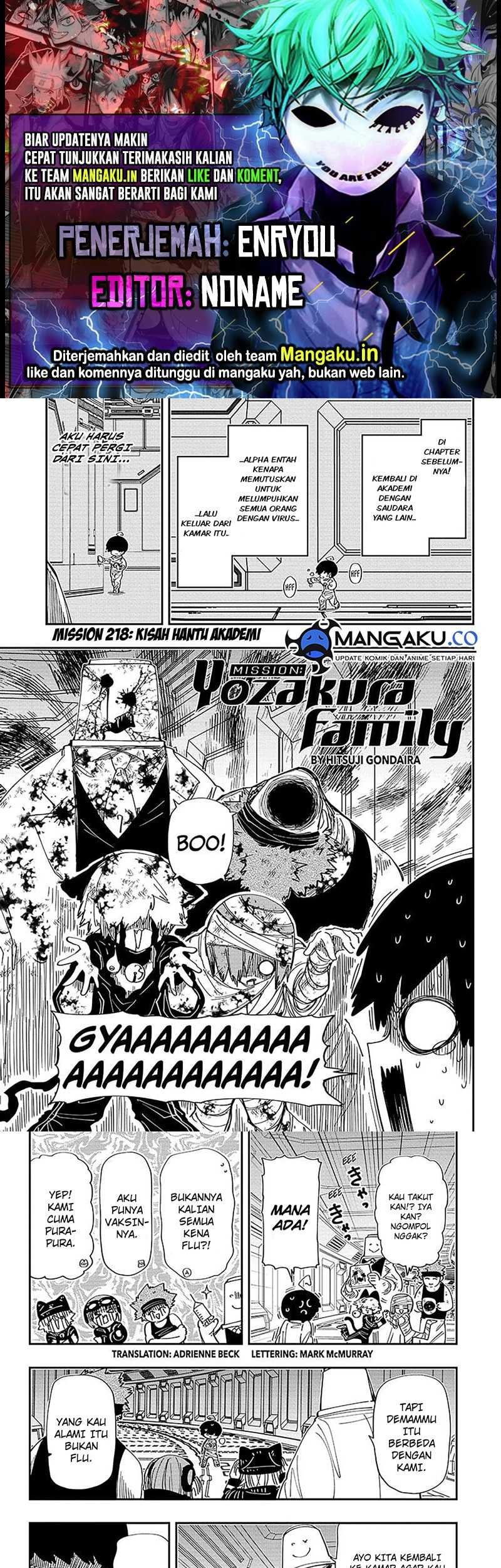 Baca Komik Mission: Yozakura Family Chapter 218 Gambar 1
