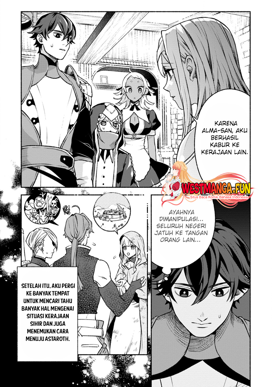Baca Sono Monban, Saikyou Nitsuki: Tsuihou Sareta Bougyo Ryoku 9999 no Senshi, Outo no Monban Toshite Musou Suru Chapter 28.1 Gambar 2