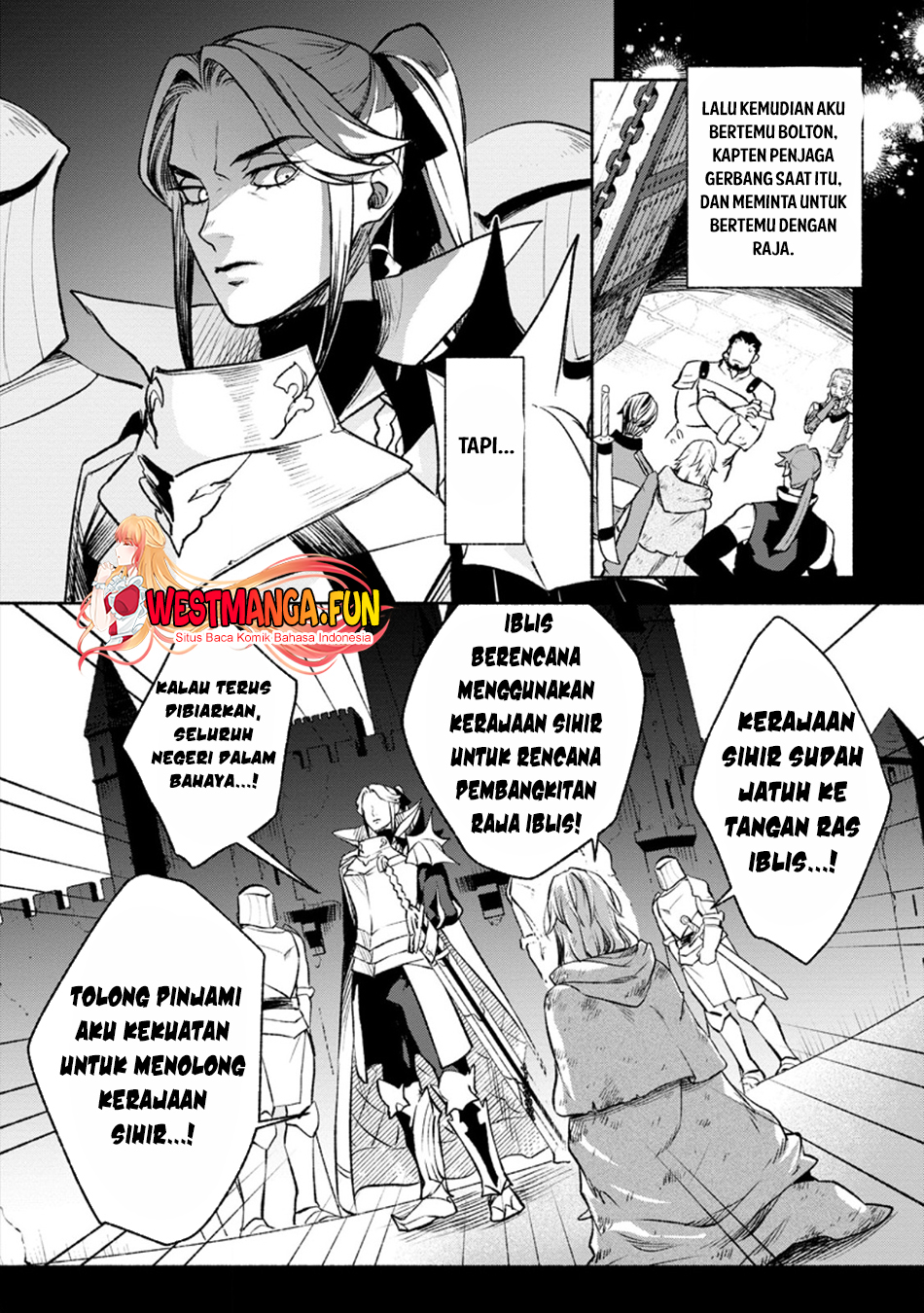 Sono Monban, Saikyou Nitsuki: Tsuihou Sareta Bougyo Ryoku 9999 no Senshi, Outo no Monban Toshite Musou Suru Chapter 28.1 Gambar 4
