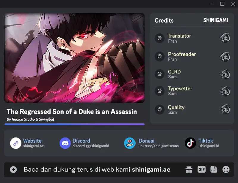 Baca Komik The Regressed Son Of A Duke Is An Assassin Chapter 04 Gambar 1