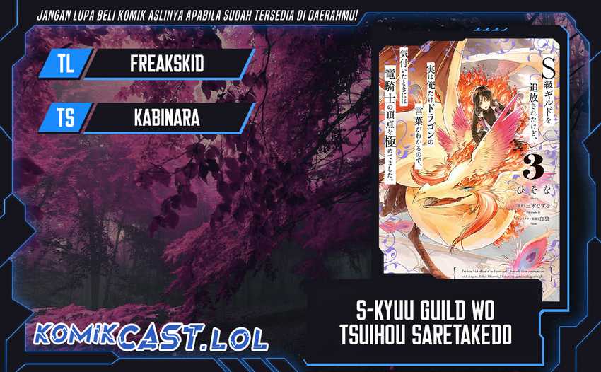 Baca Komik S-kyuu Guild wo Tsuihou saretakedo, Jitsu wa Ore dake Dragon no Kotoba ga Wakaru no de, Kidzuita Toki ni wa Ryuu Kishi no Chouten wo Kiwametemashita Chapter 16 Gambar 1