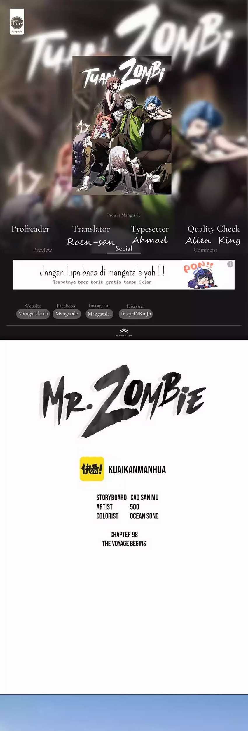 Baca Komik Mr. Zombie Chapter 98 Gambar 1