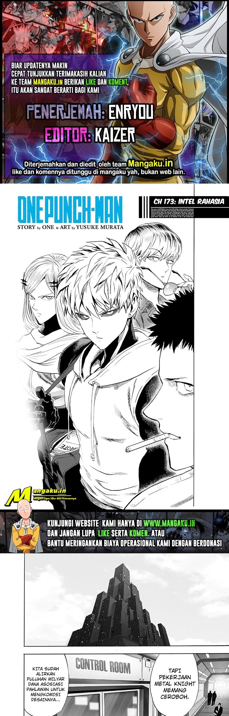 Baca Komik One Punch Man Chapter 223.1 Gambar 1