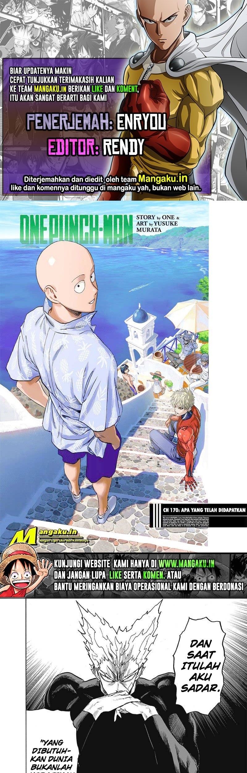 Baca Komik One Punch Man Chapter 220 Gambar 1