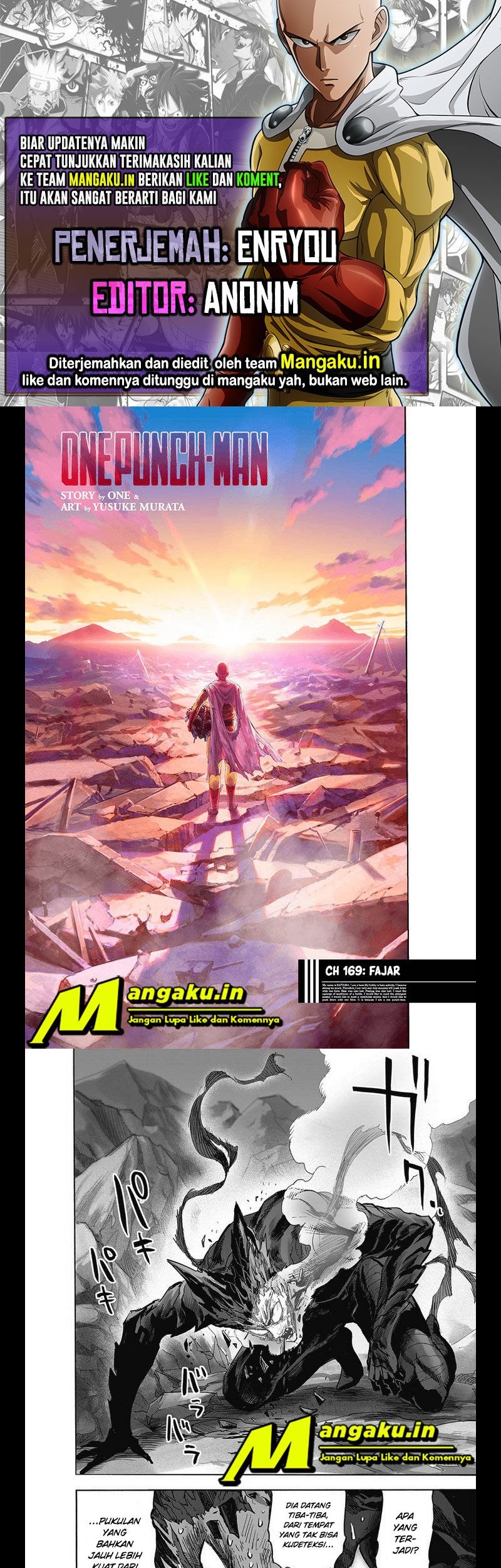 Baca Komik One Punch Man Chapter 219.1 Gambar 1