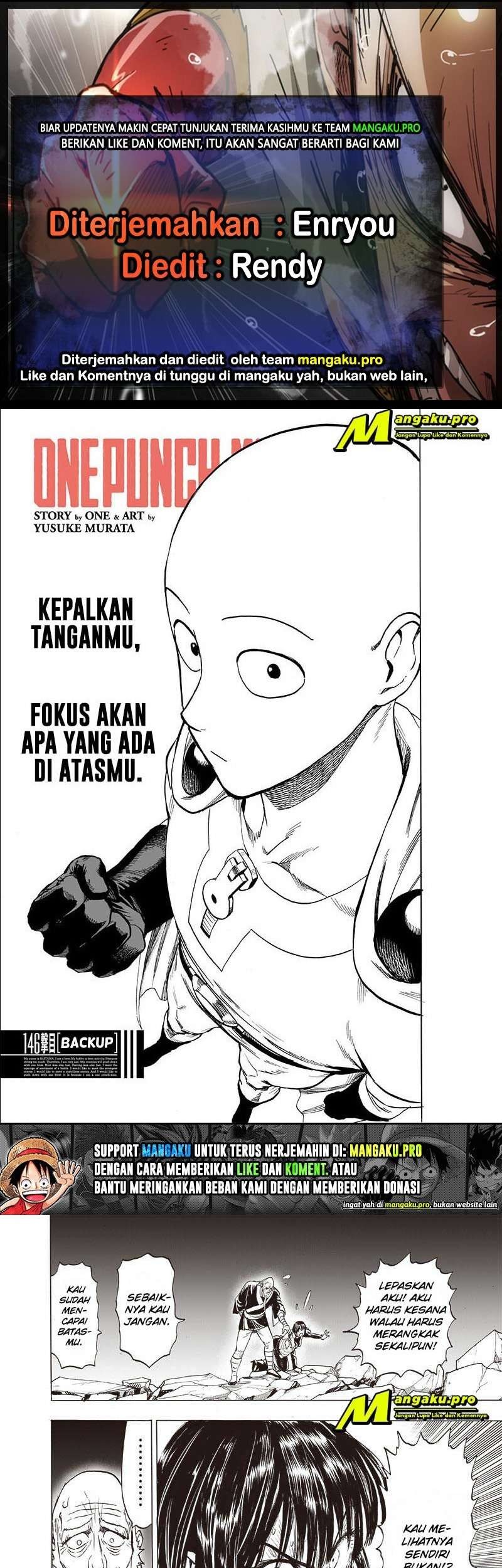 Baca Komik One Punch Man Chapter 196 Gambar 1