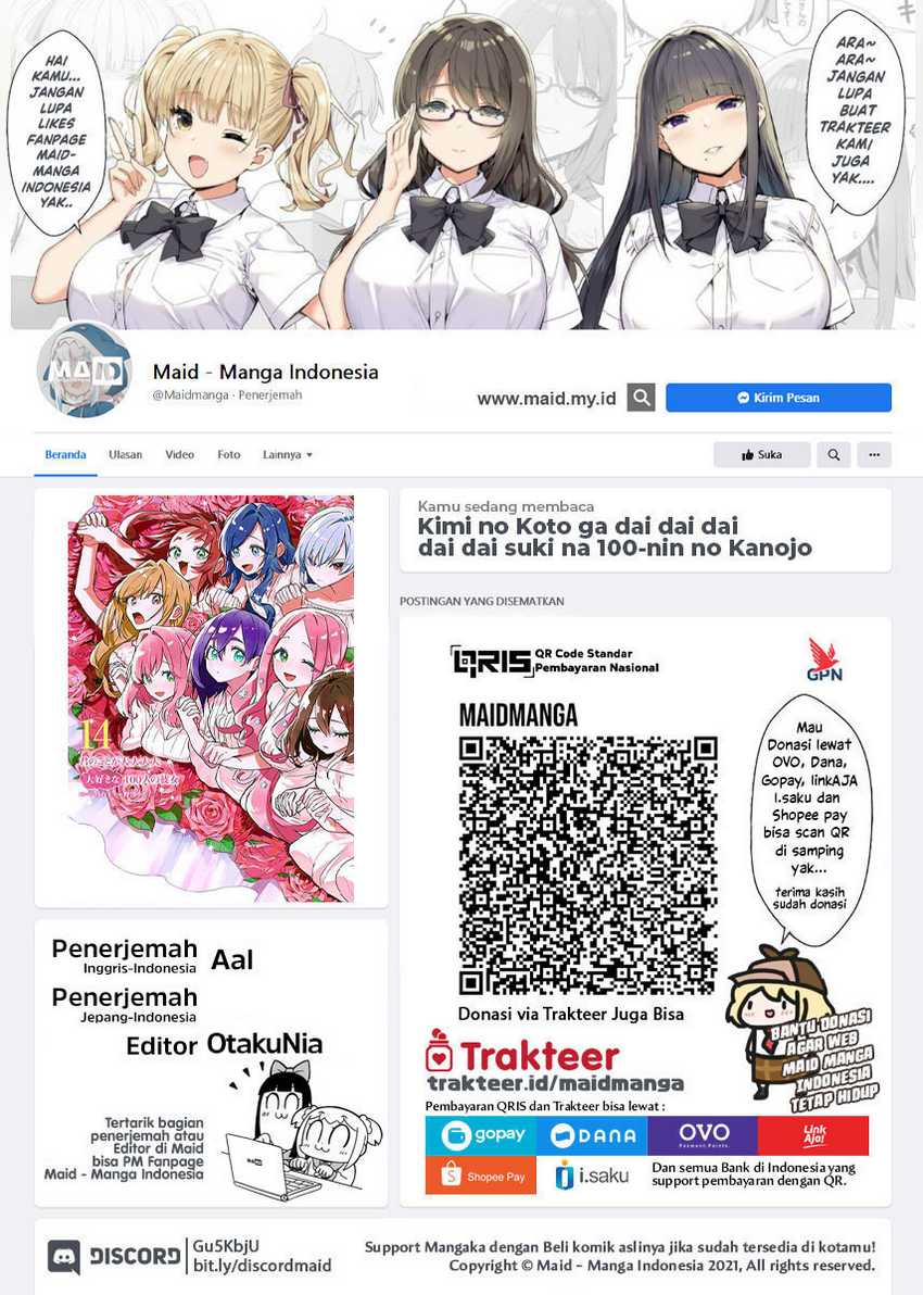 Baca Kimi no Koto ga Dai Dai Dai Dai Daisuki na 100-ri no Kanojo Chapter 117 Gambar 2
