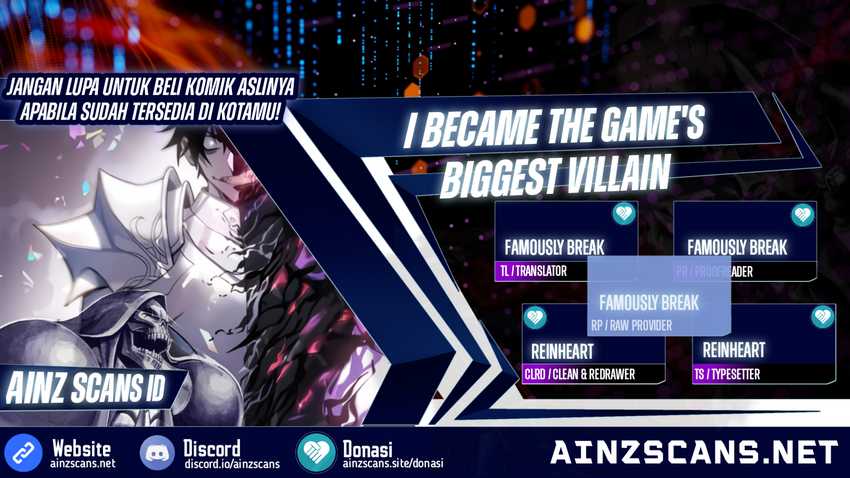 Baca Komik I Became The Game’s Biggest Villain Chapter 18 Gambar 1