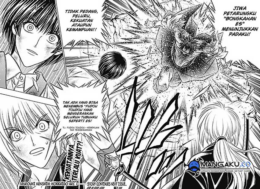 Rurouni Kenshin: Meiji Kenkaku Romantan – Hokkaido-hen Chapter 58 Gambar 10
