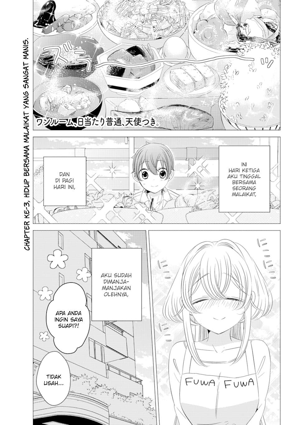 Baca One Room, Hiatari Futsuu, Tenshi-tsuki Chapter 3 Gambar 2