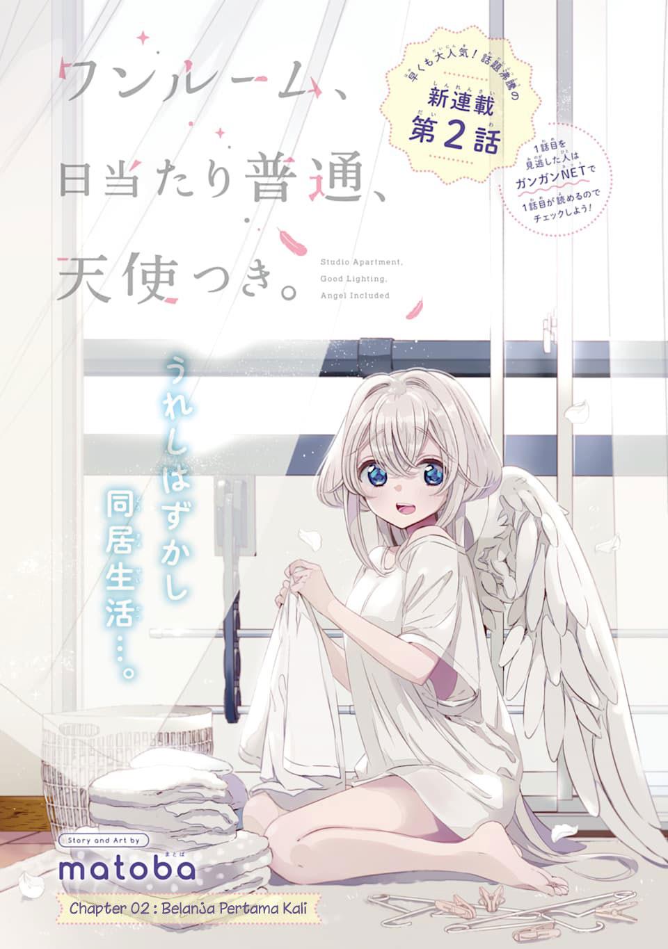 Baca One Room, Hiatari Futsuu, Tenshi-tsuki Chapter 2 Gambar 2