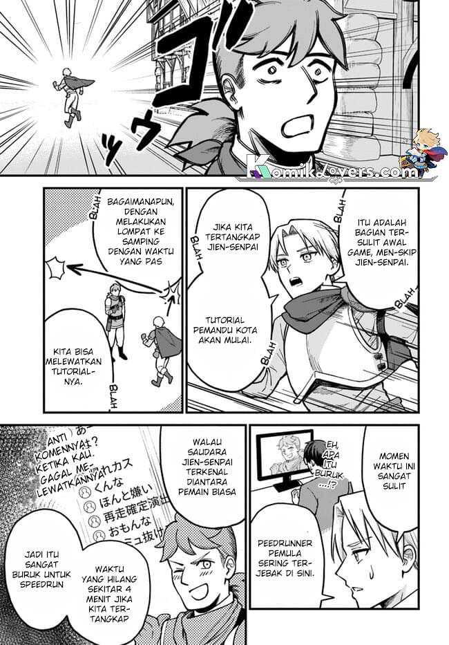 Baca RTA Sousha wa Game Sekai kara Kaerenai Chapter 01.2 Gambar 2