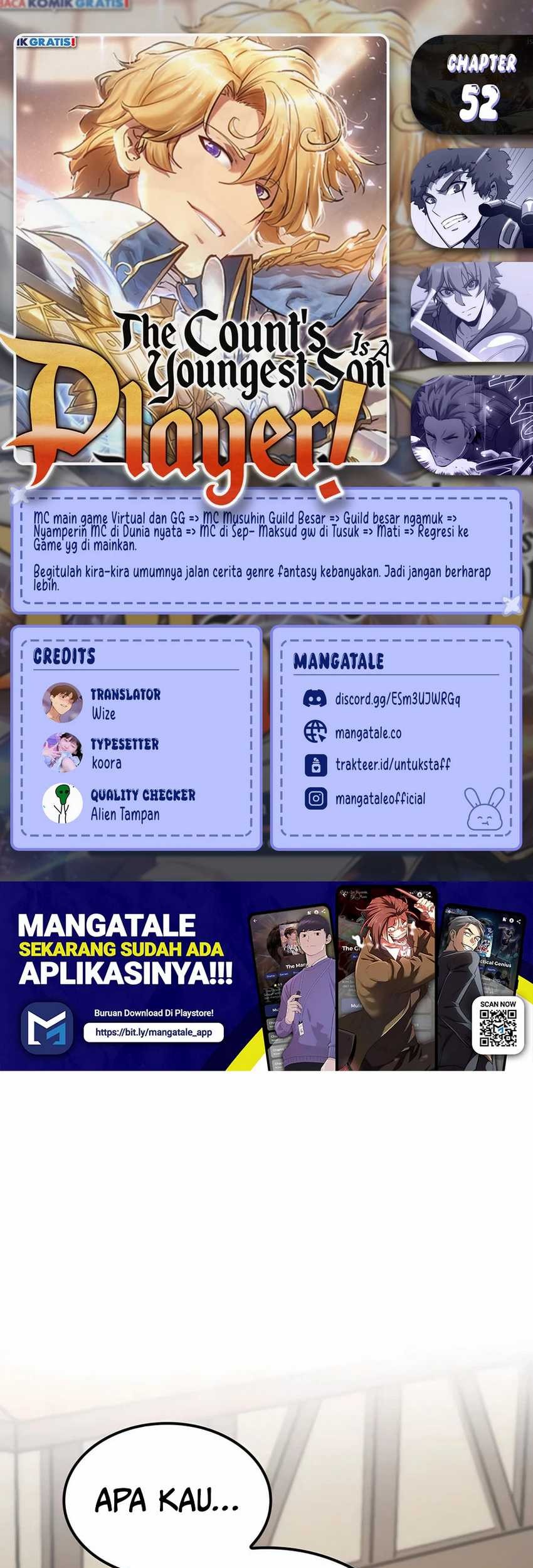 Baca Komik The Count’s Youngest Son Is A Player! Chapter 52 Gambar 1