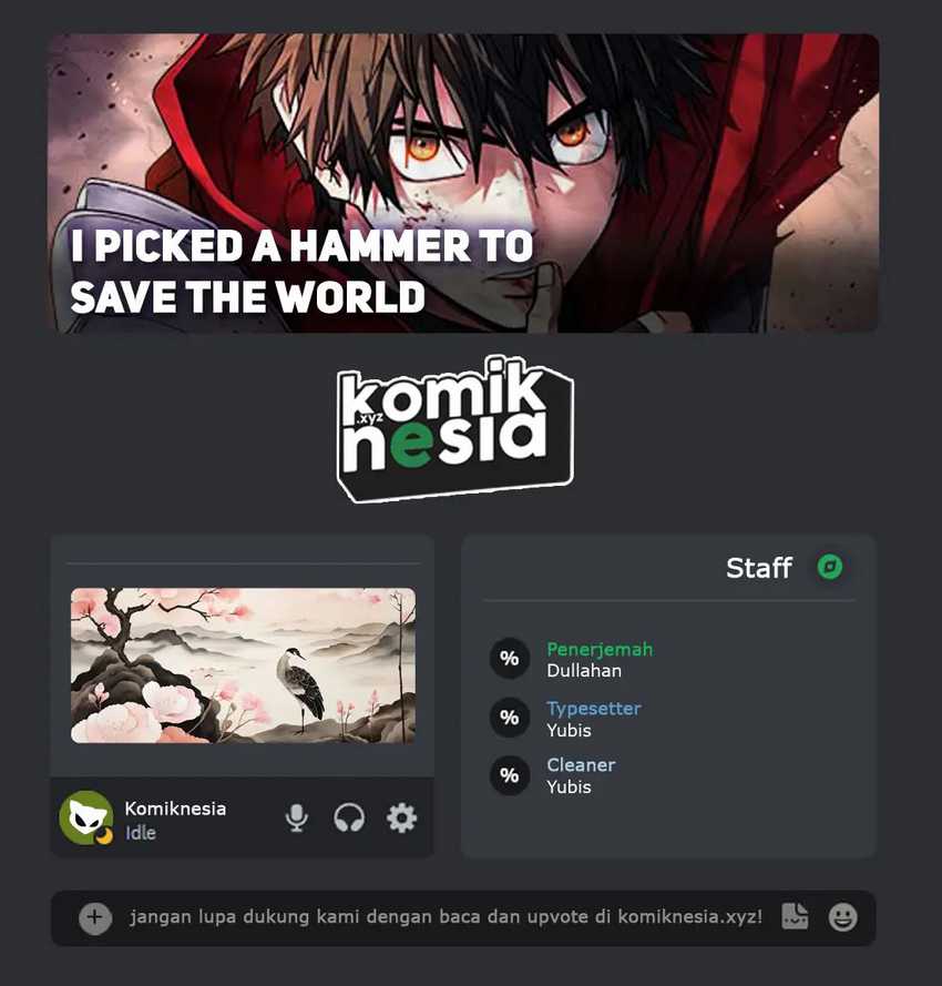 Baca Komik I Picked A Hammer To Save The World Chapter 74 Gambar 1