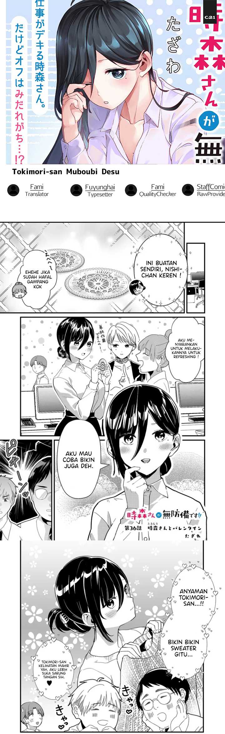Baca Komik Tokimori-san ga Muboubi desu!! Chapter 36 Gambar 1