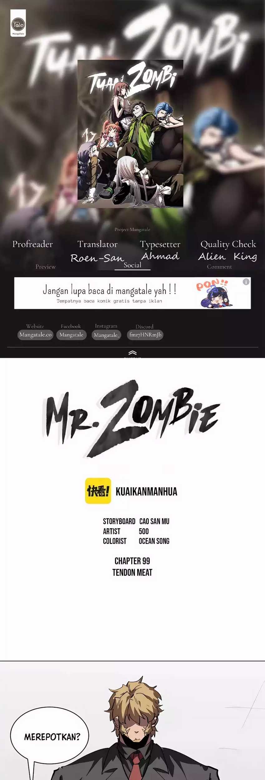 Baca Komik Mr. Zombie Chapter 99 Gambar 1