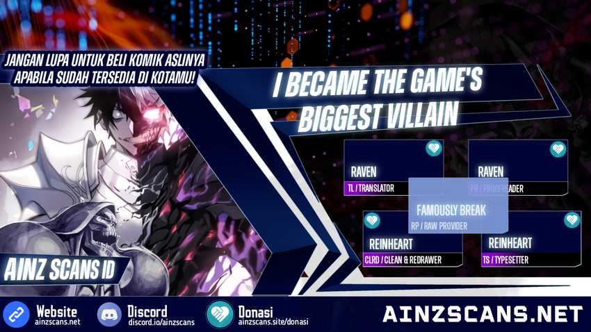 Baca Komik I Became The Game’s Biggest Villain Chapter 20 Gambar 1