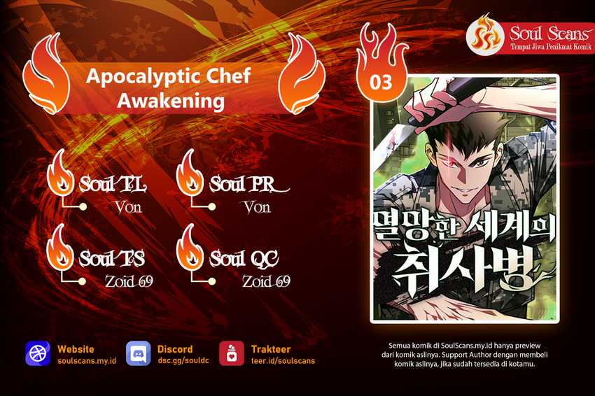 Baca Komik Apocalyptic Chef Awakening Chapter 03 Gambar 1
