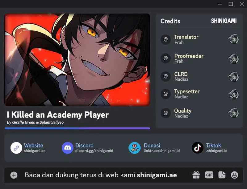 Baca Komik I Killed An Academy Player Chapter 30 Gambar 1
