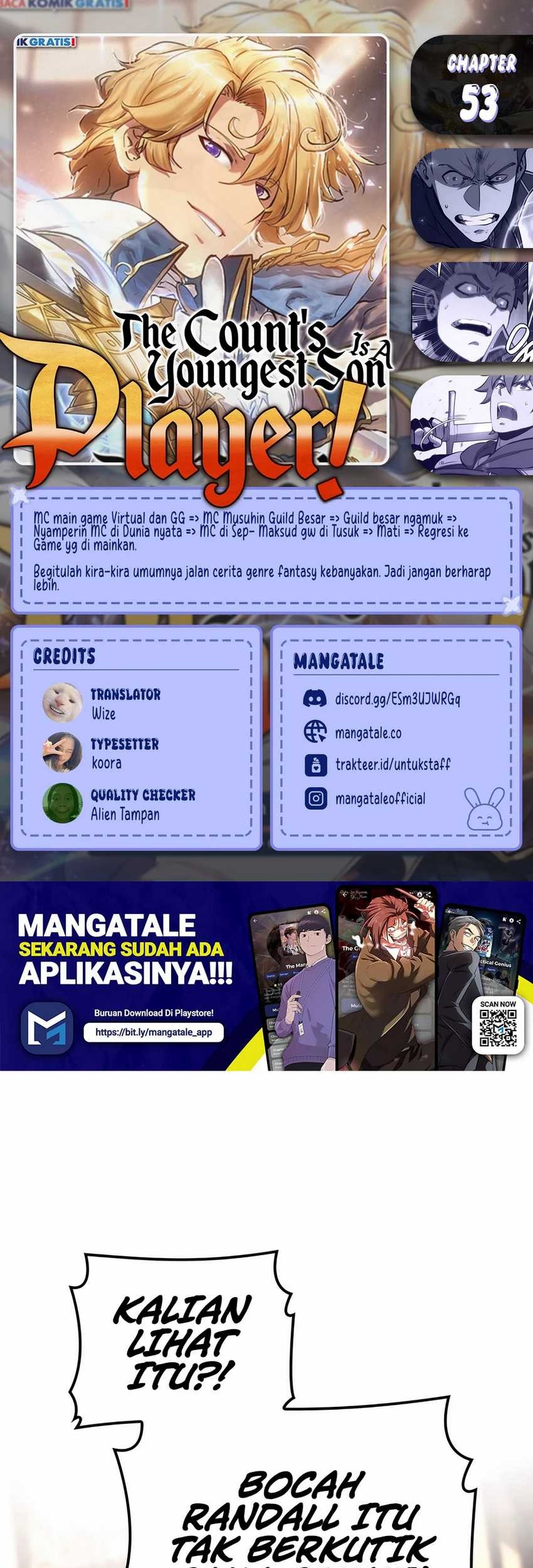Baca Komik The Count’s Youngest Son Is A Player! Chapter 53 Gambar 1
