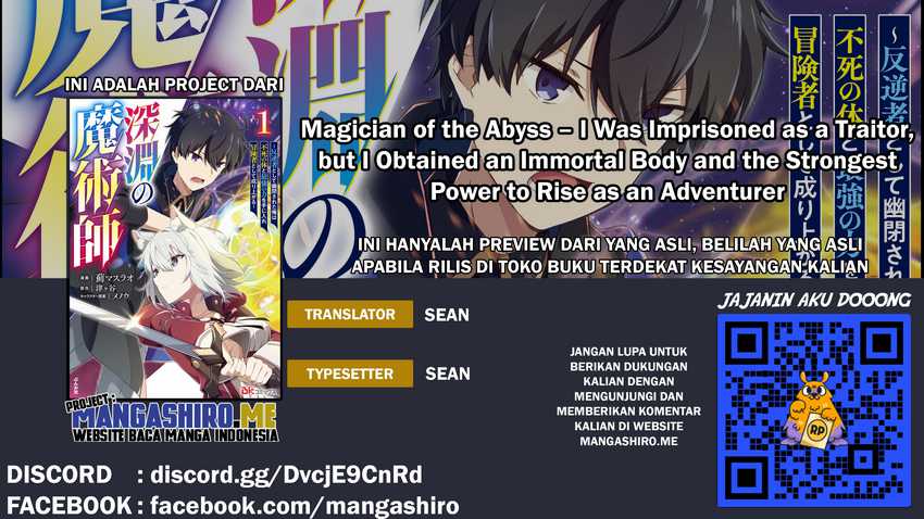 Baca Komik Magician of the Abyss – I Was Imprisoned as a Traitor, but I Obtained an Immortal Body and the Strongest Power to Rise as an Adventurer Chapter 3.2 Gambar 1
