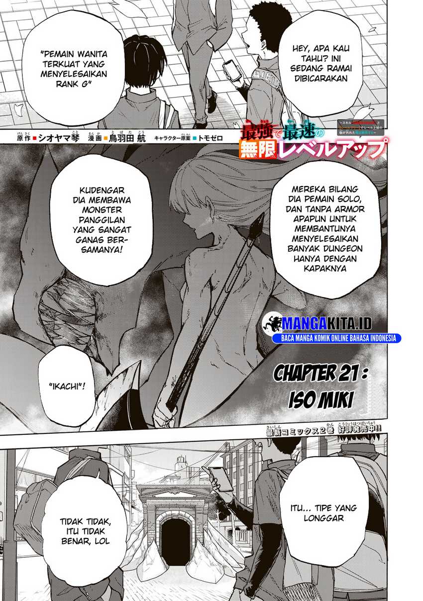 Baca  Saikyou de Saisoku no Mugen Level Up Chapter 21 Gambar 2